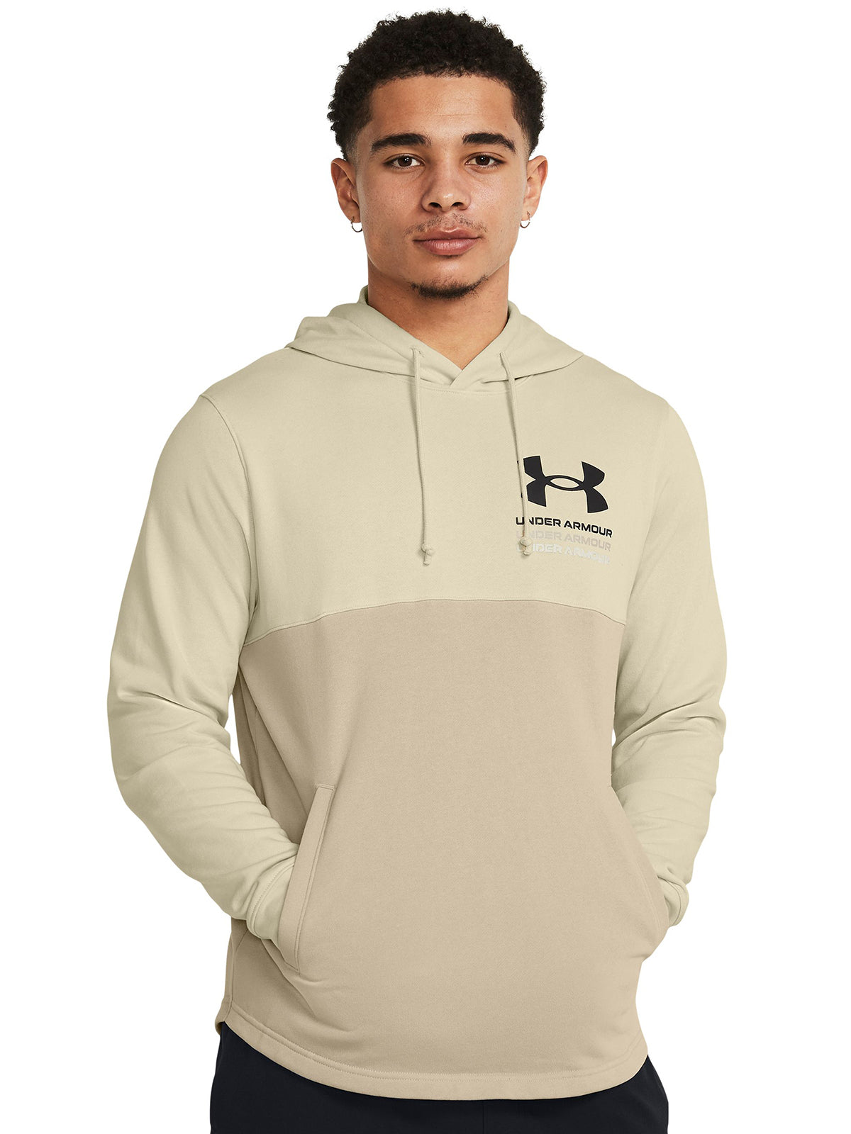 Polerón UA Rival Terry Colorblock para hombre