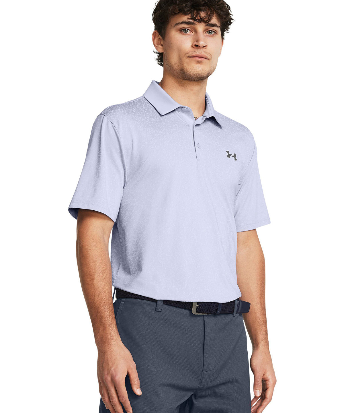 Polo UA Playoff 3.0 Coral Jacquard para hombre