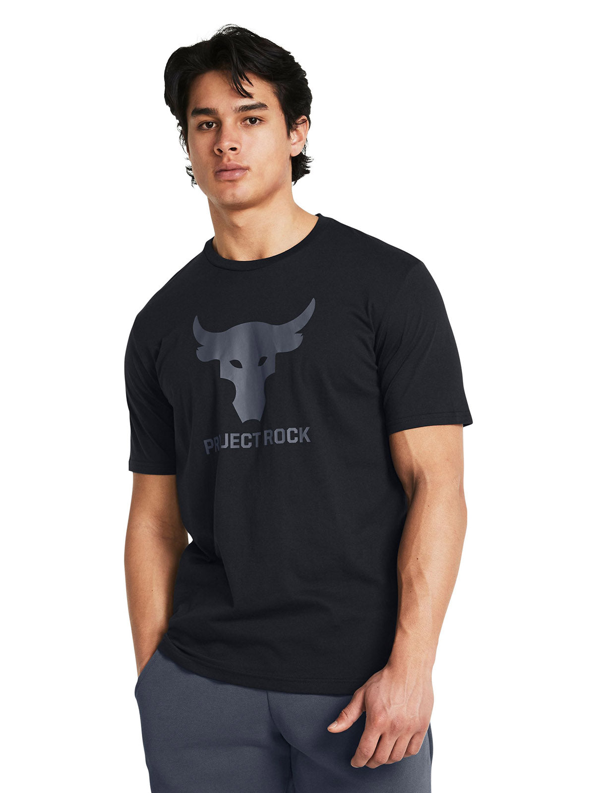 Polera manga corta UA Project Rock Payoff para hombre