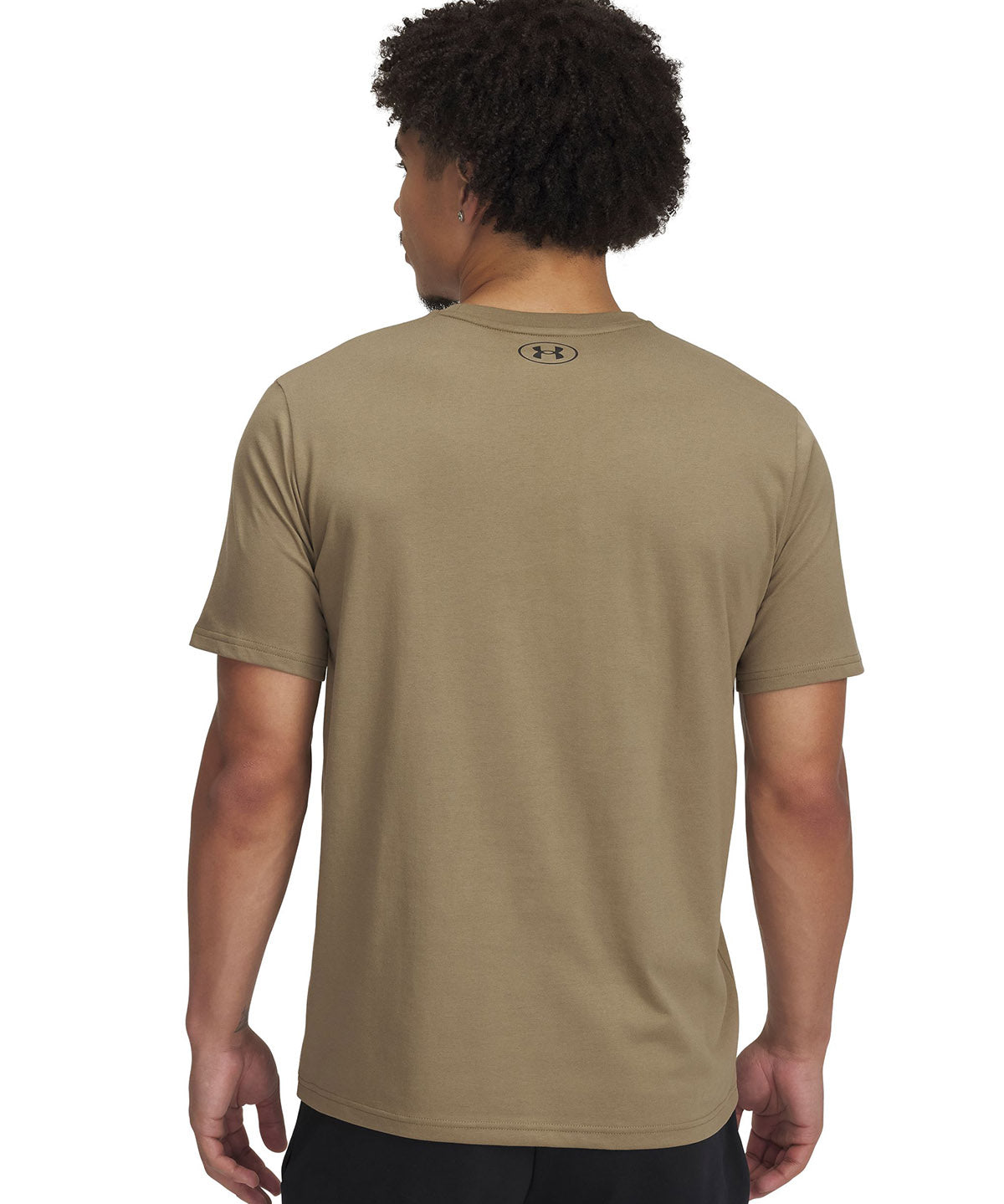 Polera manga corta Project Rock payoff café para hombre Under Armour