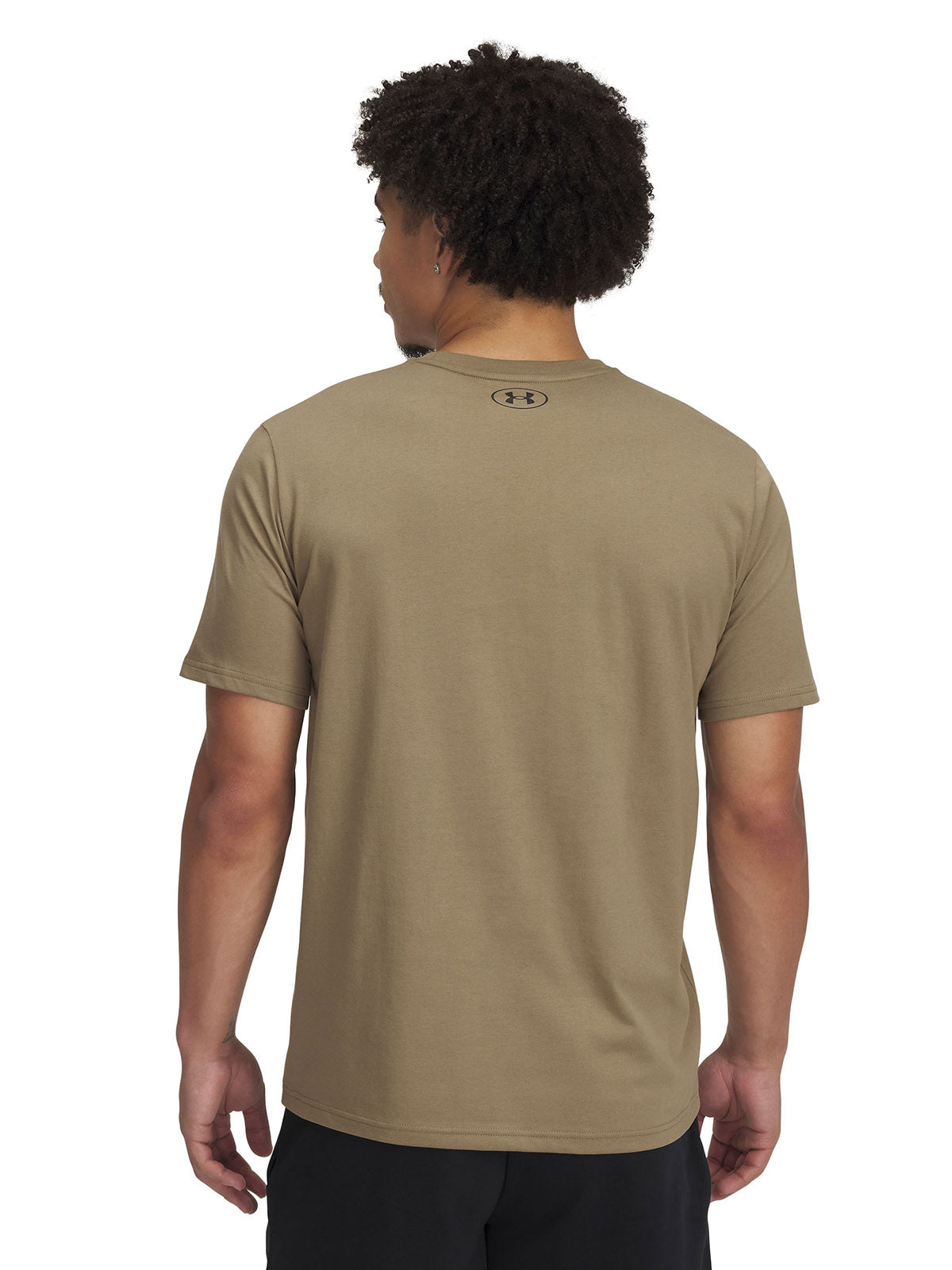 Polera manga corta Project Rock payoff café para hombre Under Armour