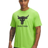 Polera manga corta Project Rock payoff verde para hombre Under Armour