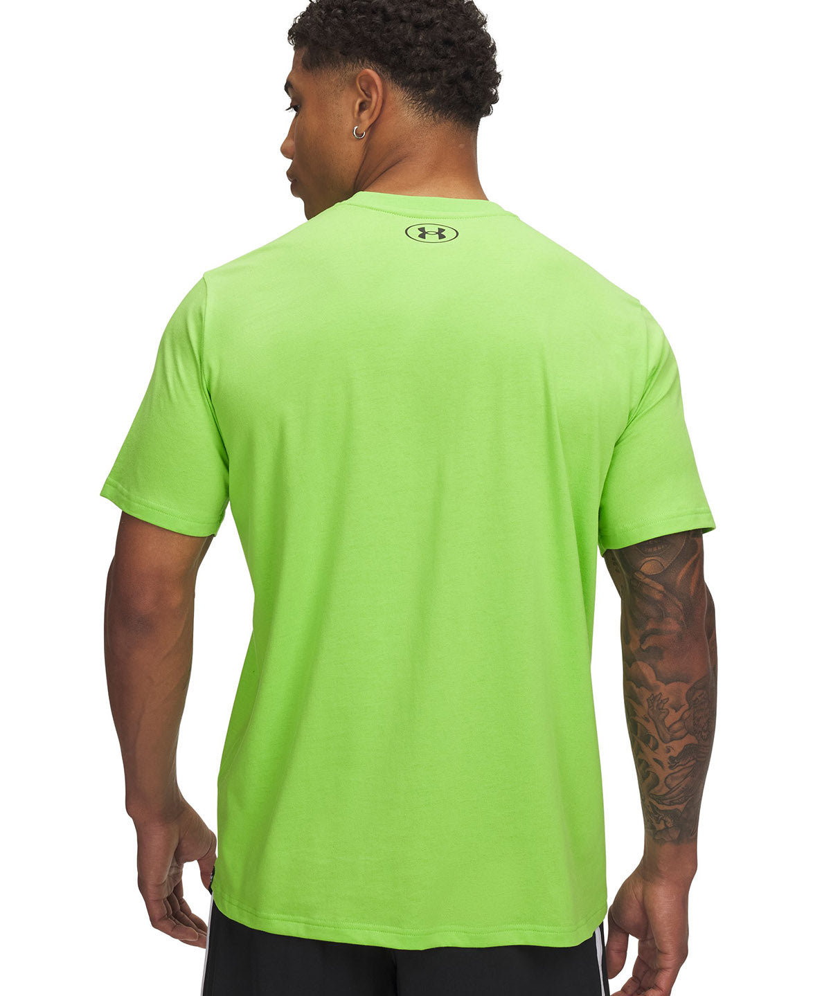 Polera manga corta Project Rock payoff verde para hombre Under Armour