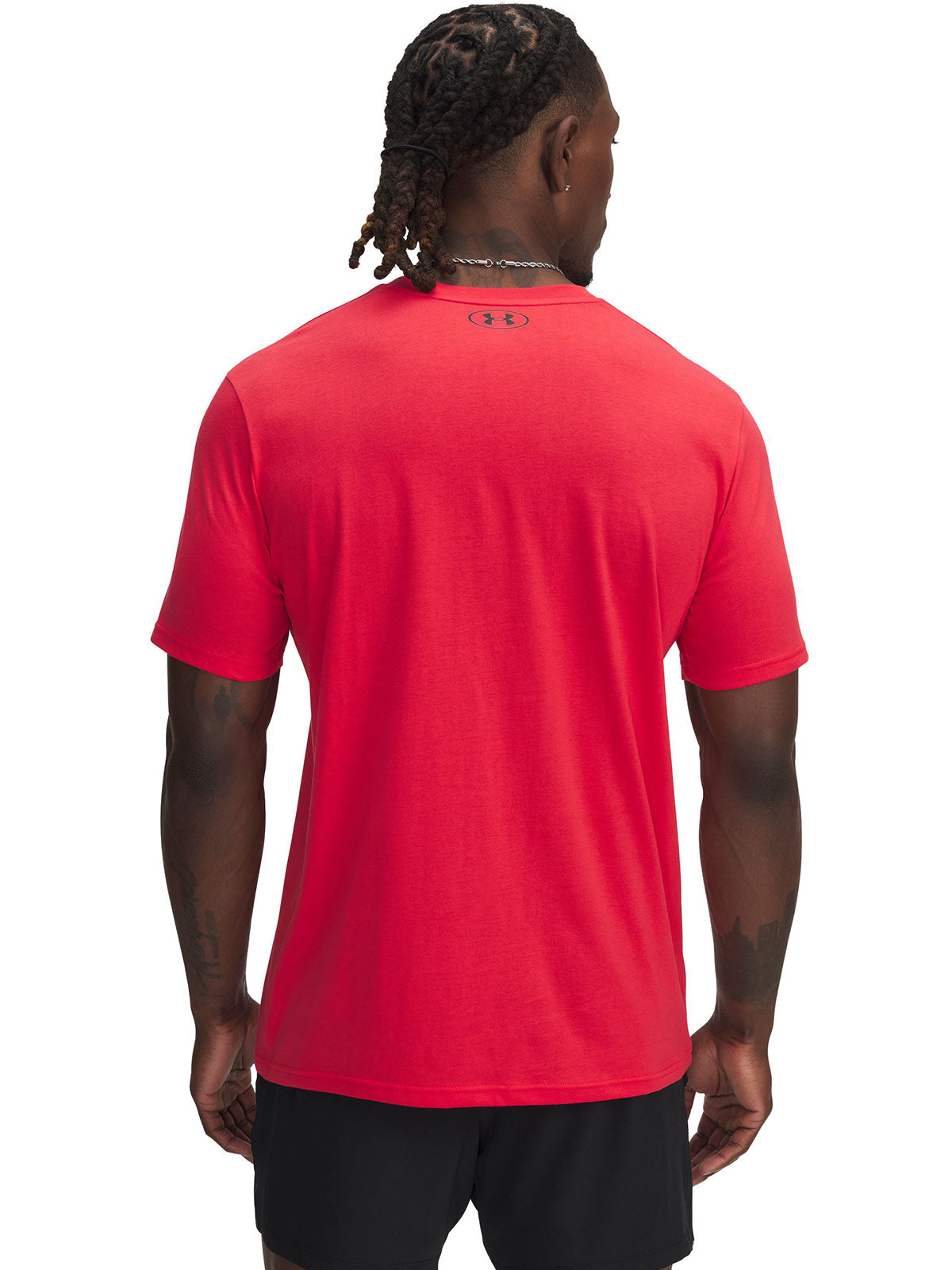 Polera manga corta Project Rock payoff rojo para hombre Under Armour