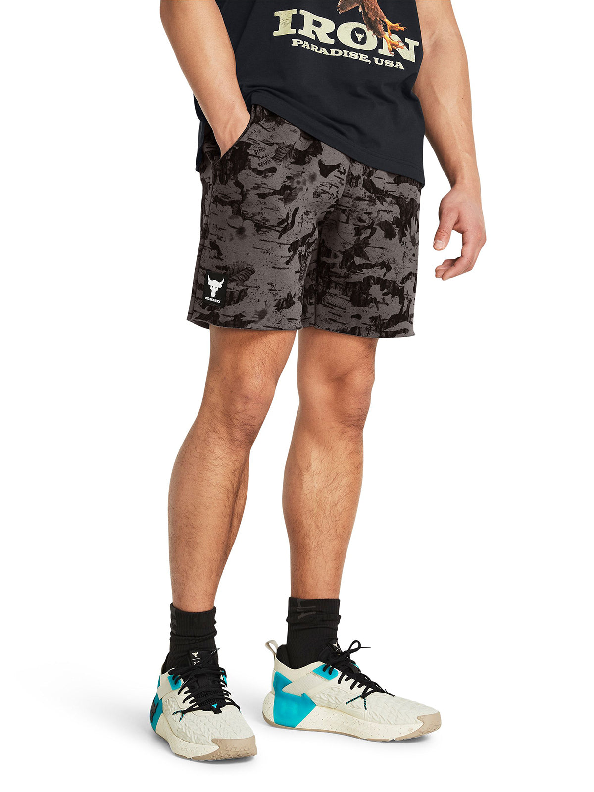 Shorts UA Project Rock Essential para hombre