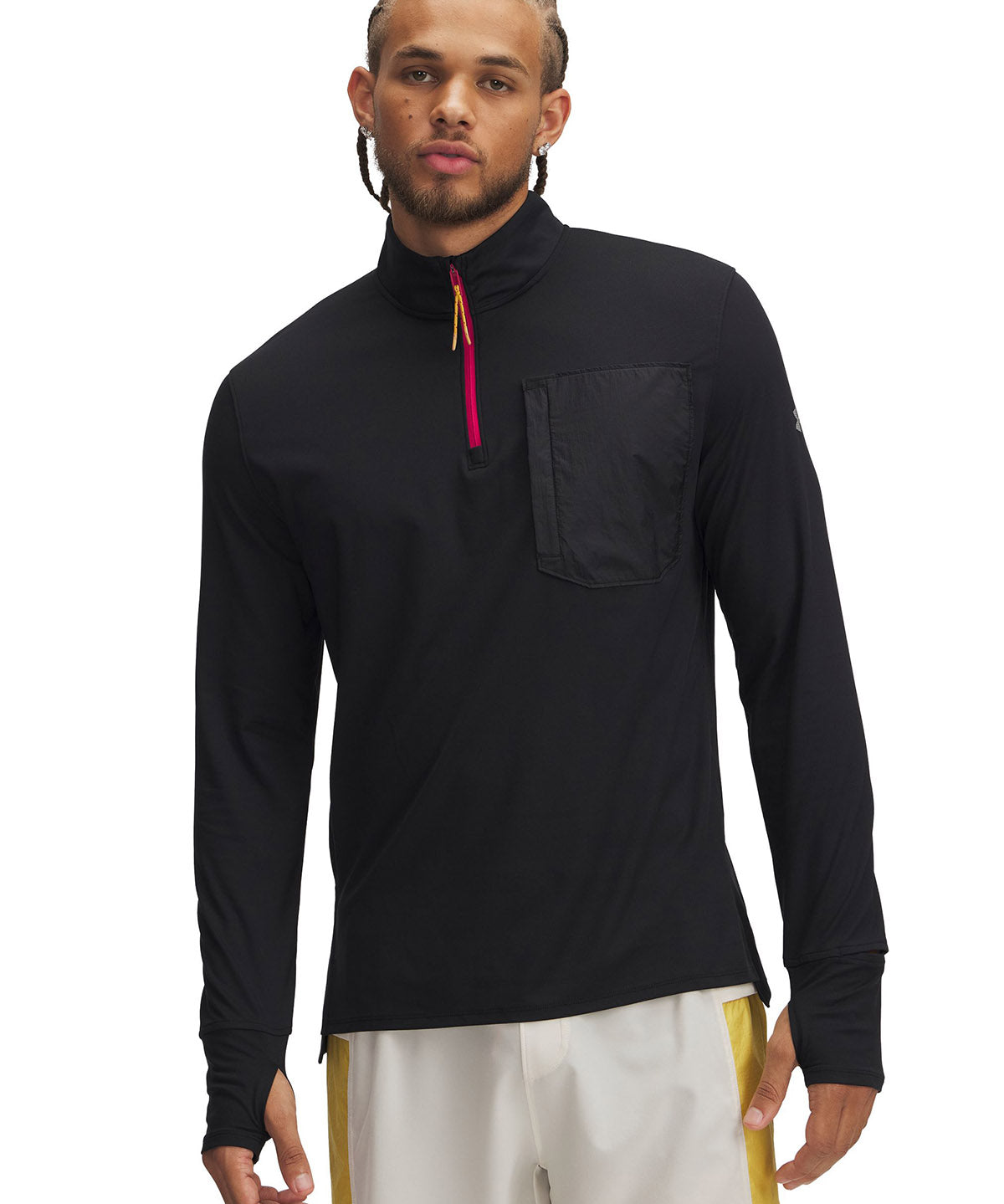 Polerón Under Armour launch trail 1/4 cierre negro para hombre