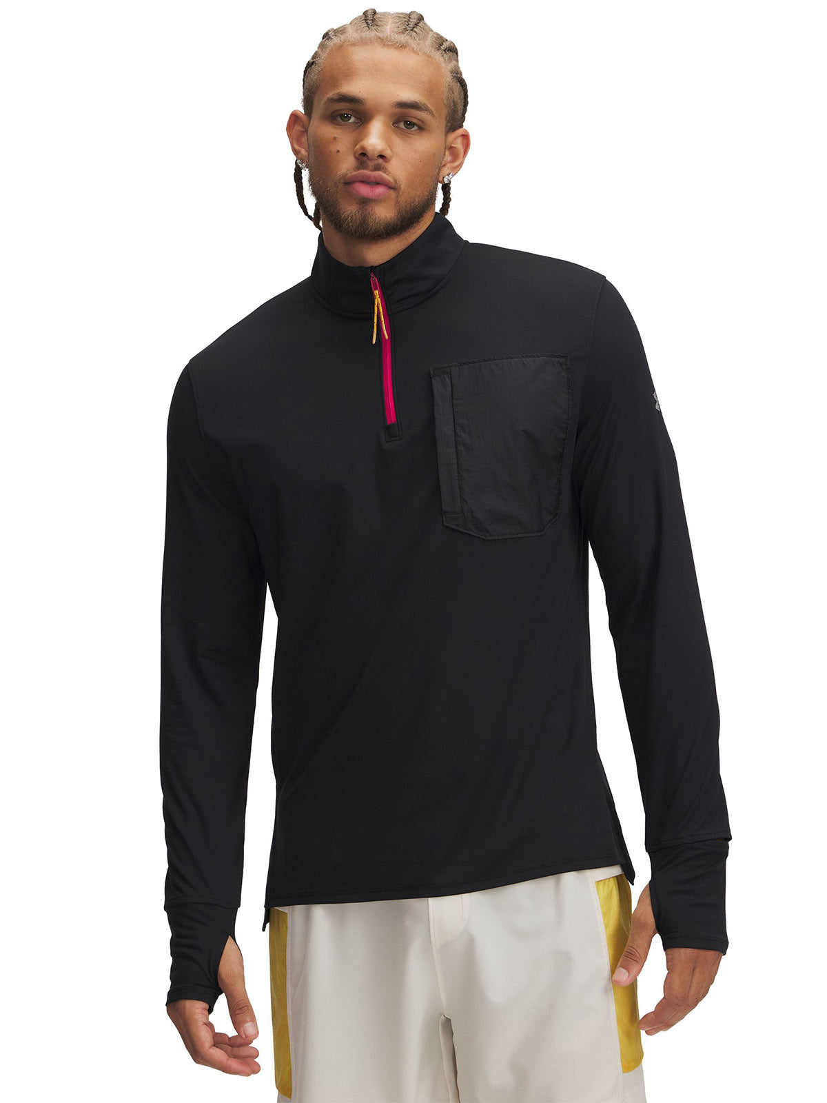 Polerón Under Armour launch trail 1/4 cierre negro para hombre