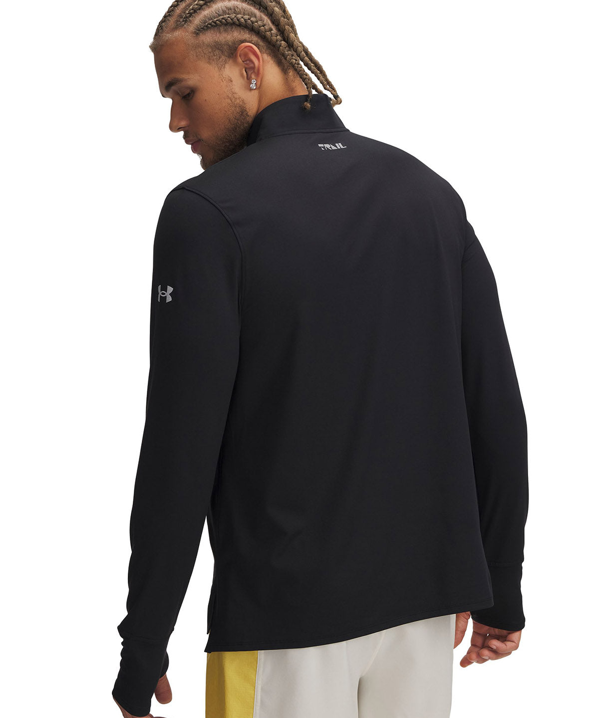 Polerón Under Armour launch trail 1/4 cierre negro para hombre