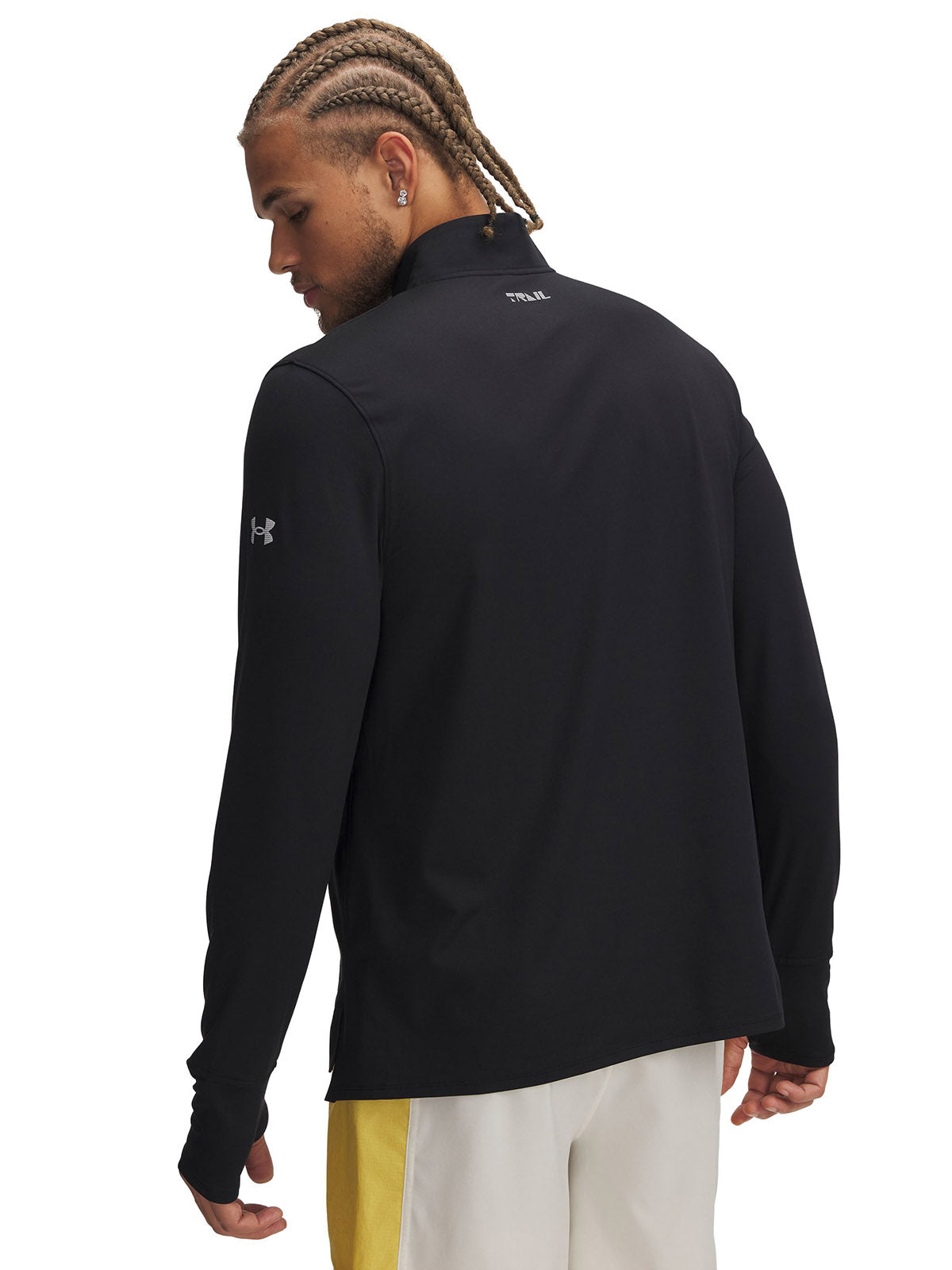 Polerón Under Armour launch trail 1/4 cierre negro para hombre