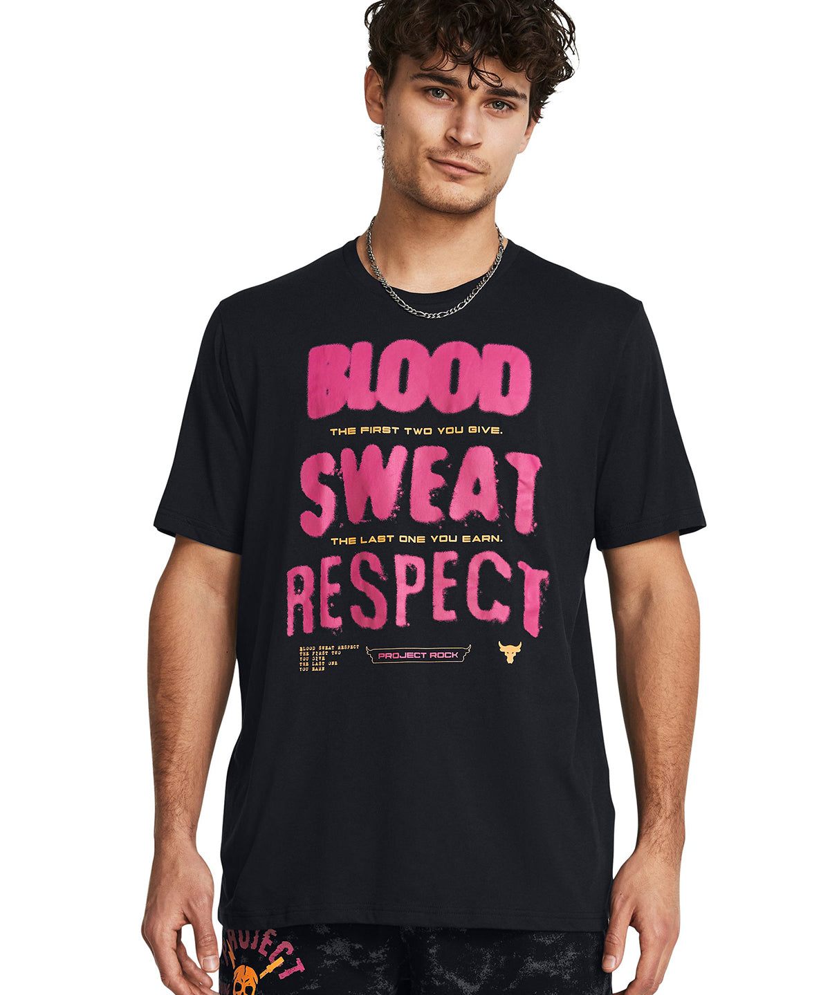 Polera manga corta Project Rock BSR para hombre