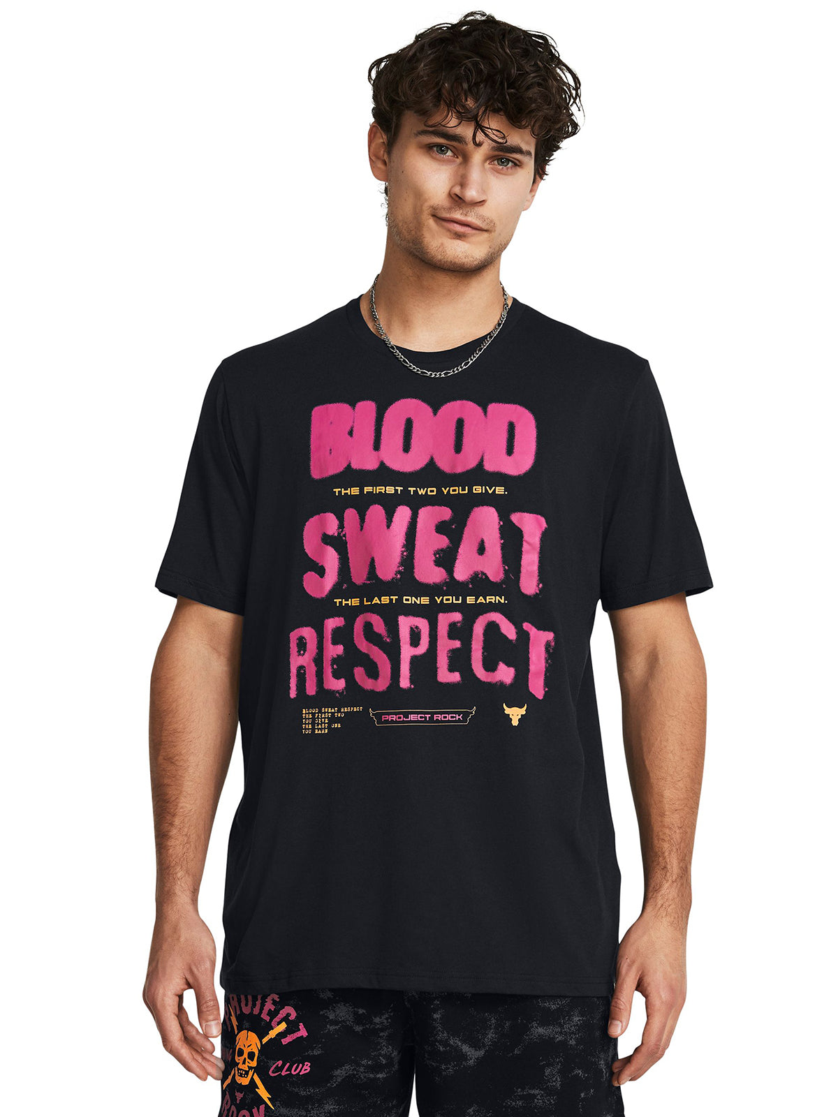 Polera manga corta Project Rock BSR para hombre