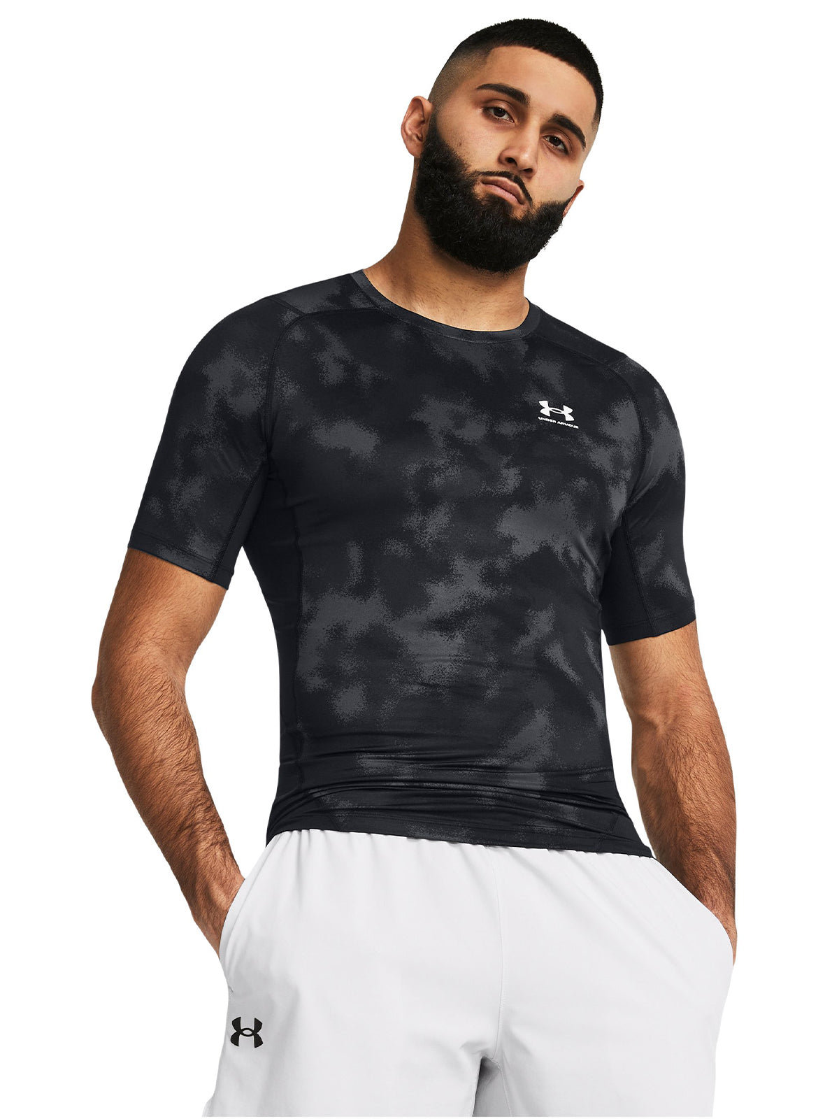 Polera manga corta UA HeatGear® para hombre