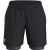 Shorts Under Armour tech tejido 2-en-1 negro para niños