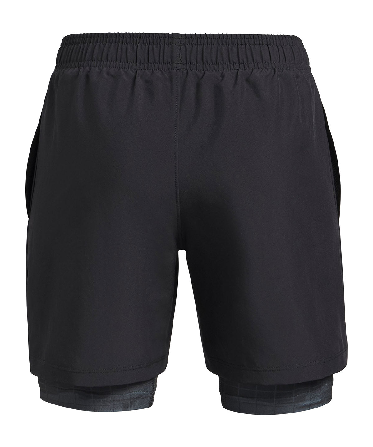 Shorts Under Armour tech tejido 2-en-1 negro para niños