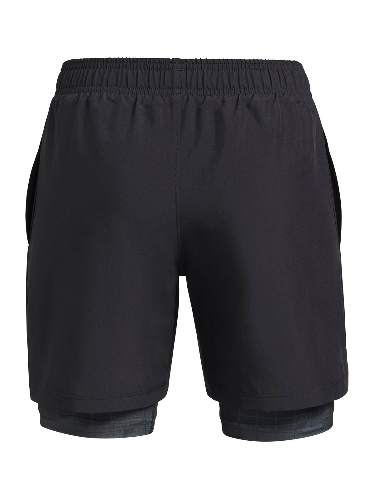 Shorts Under Armour tech tejido 2-en-1 negro para niños