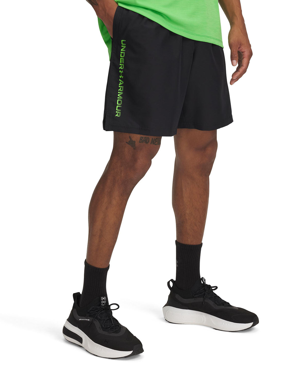 Shorts Under Armour tech woven wordmark negro para hombre