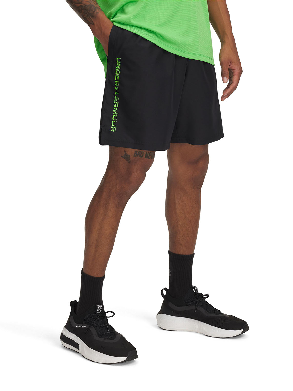 Shorts Under Armour tech woven wordmark negro para hombre