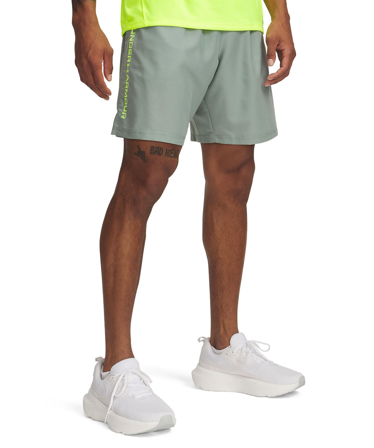 Shorts Under Armour tech woven wordmark verde para hombre