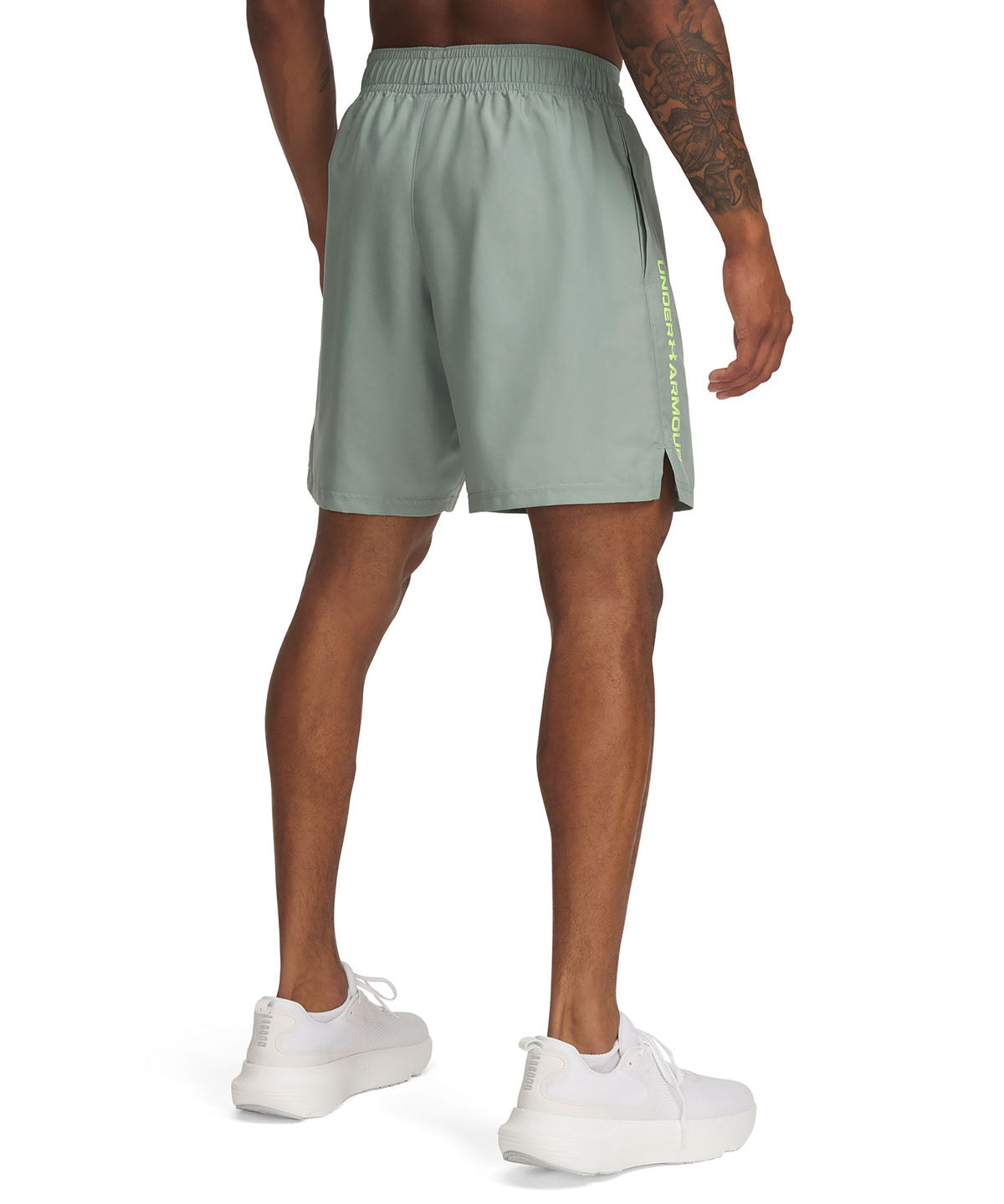 Shorts Under Armour tech woven wordmark verde para hombre