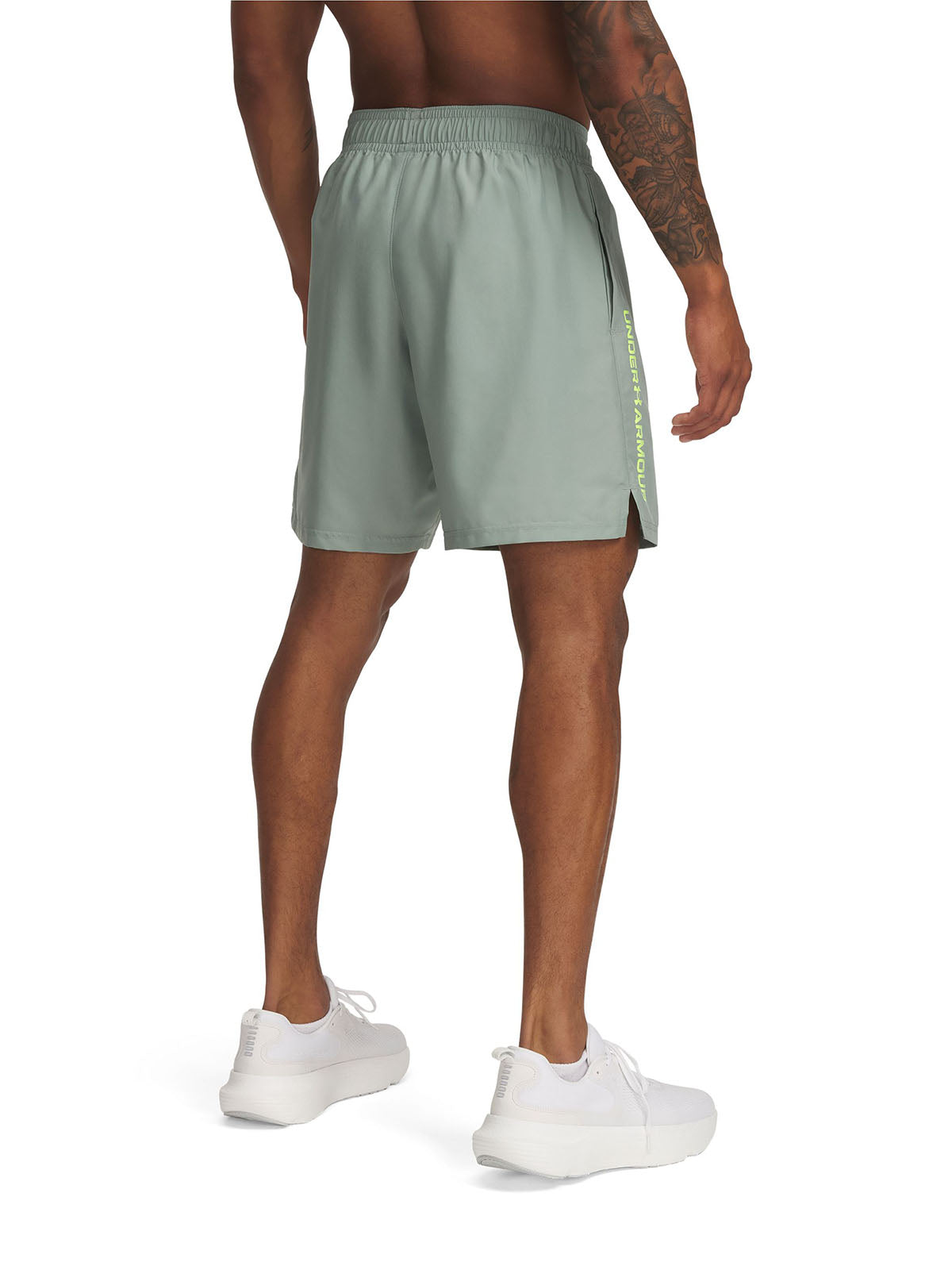 Shorts Under Armour tech woven wordmark verde para hombre