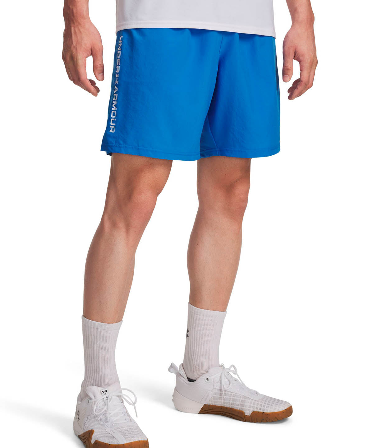 Short de entrenamiento para para hombre Tech Woven Wordmark Azul Under Armour
