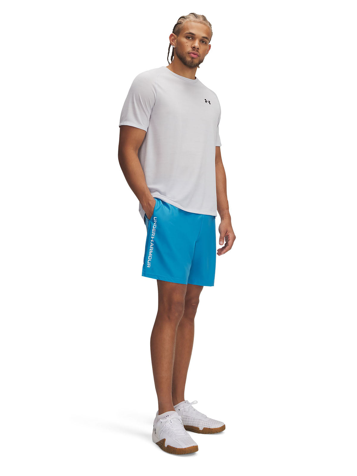 Shorts Under Armour tech woven azul para hombre