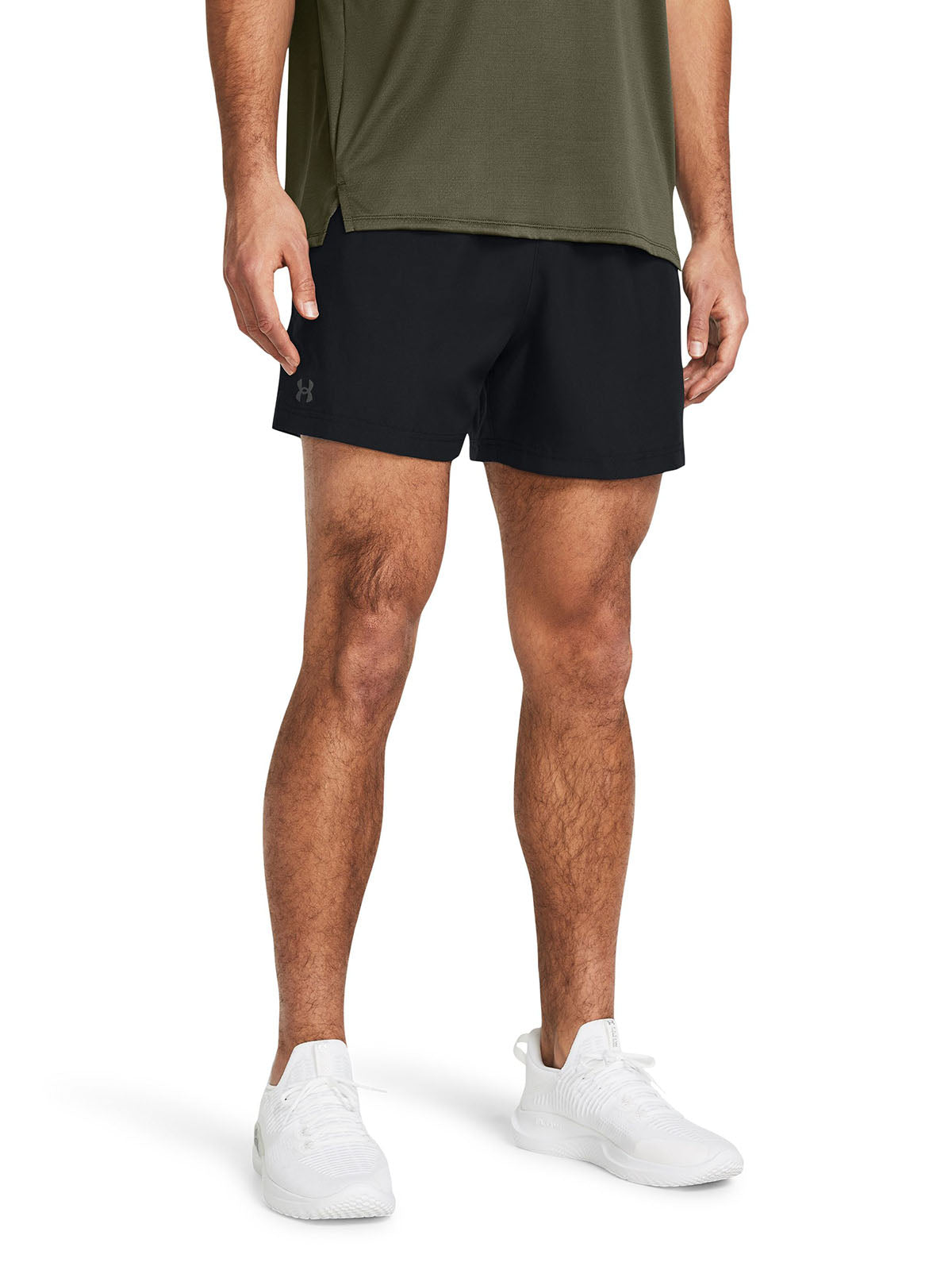 Shorts UA Tech Woven 5" negro para hombre