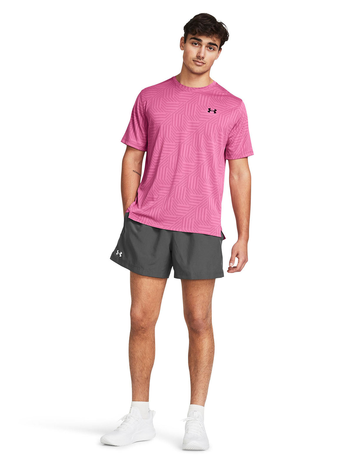 Shorts Under Armour tech woven gris para hombre