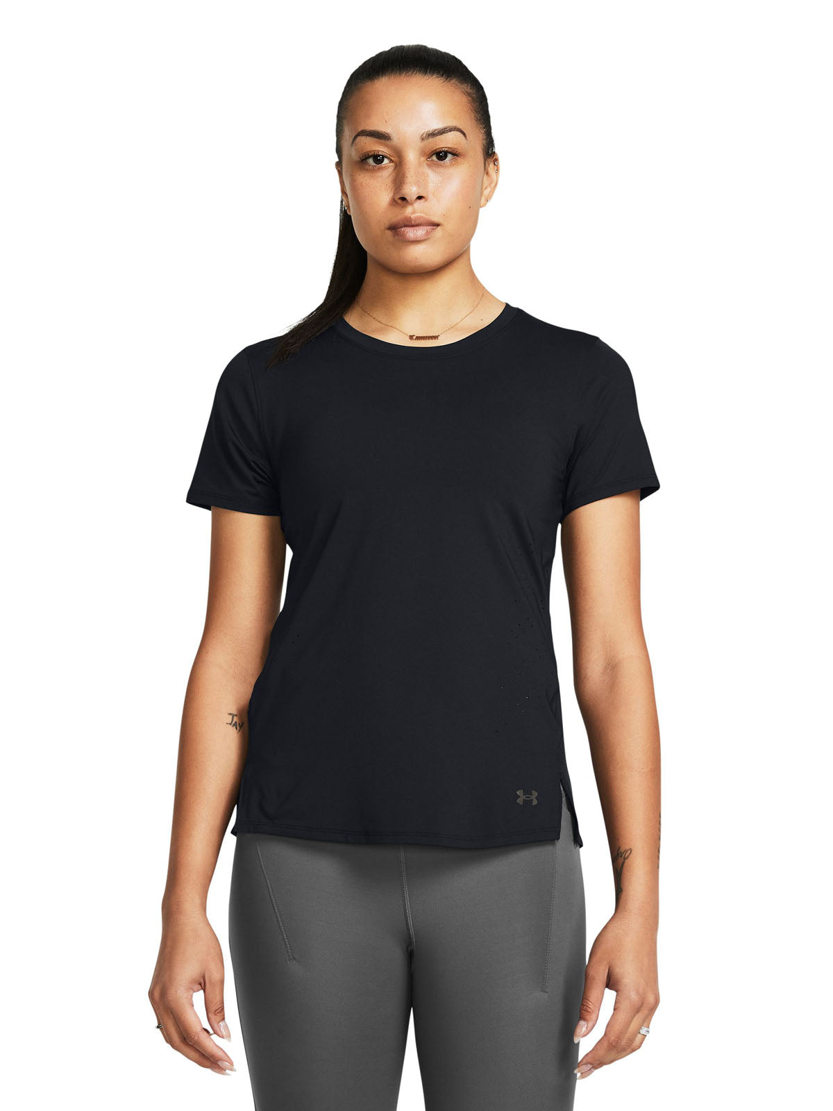 Polera manga corta UA Launch Elite para mujer