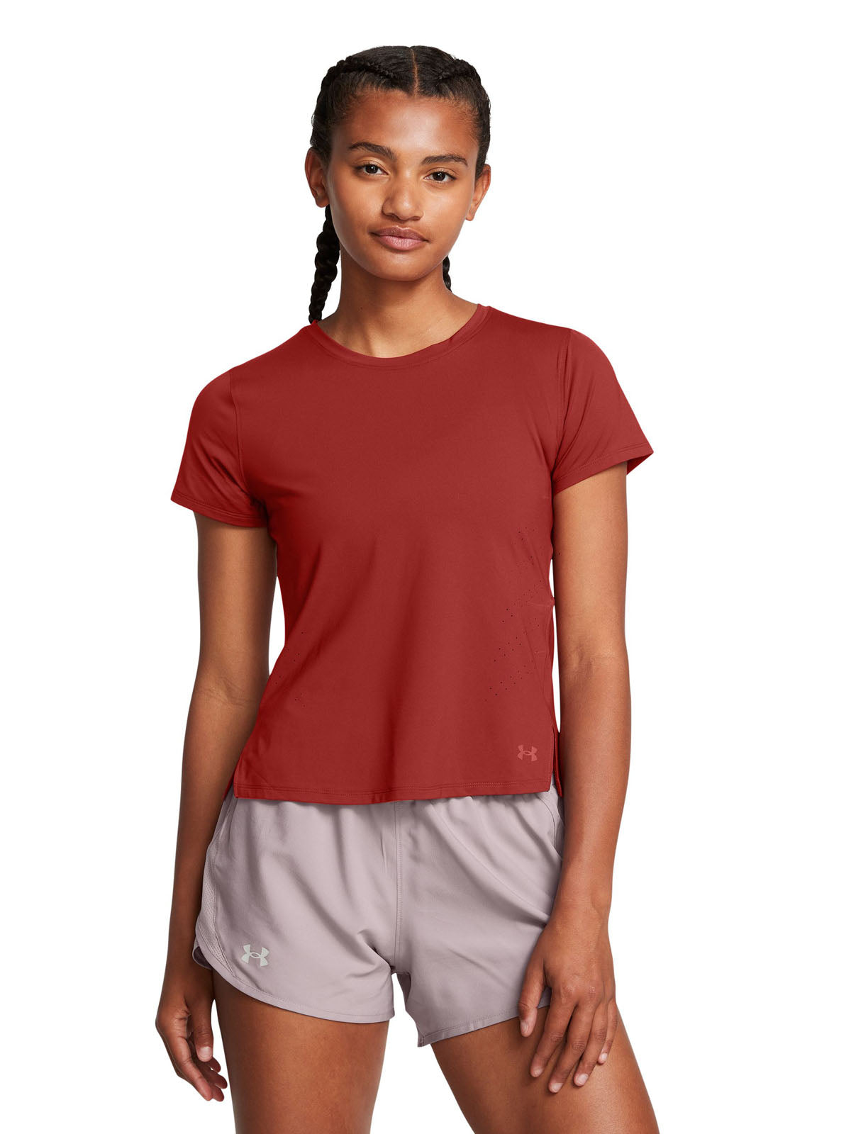 Polera manga corta UA Launch Elite para mujer