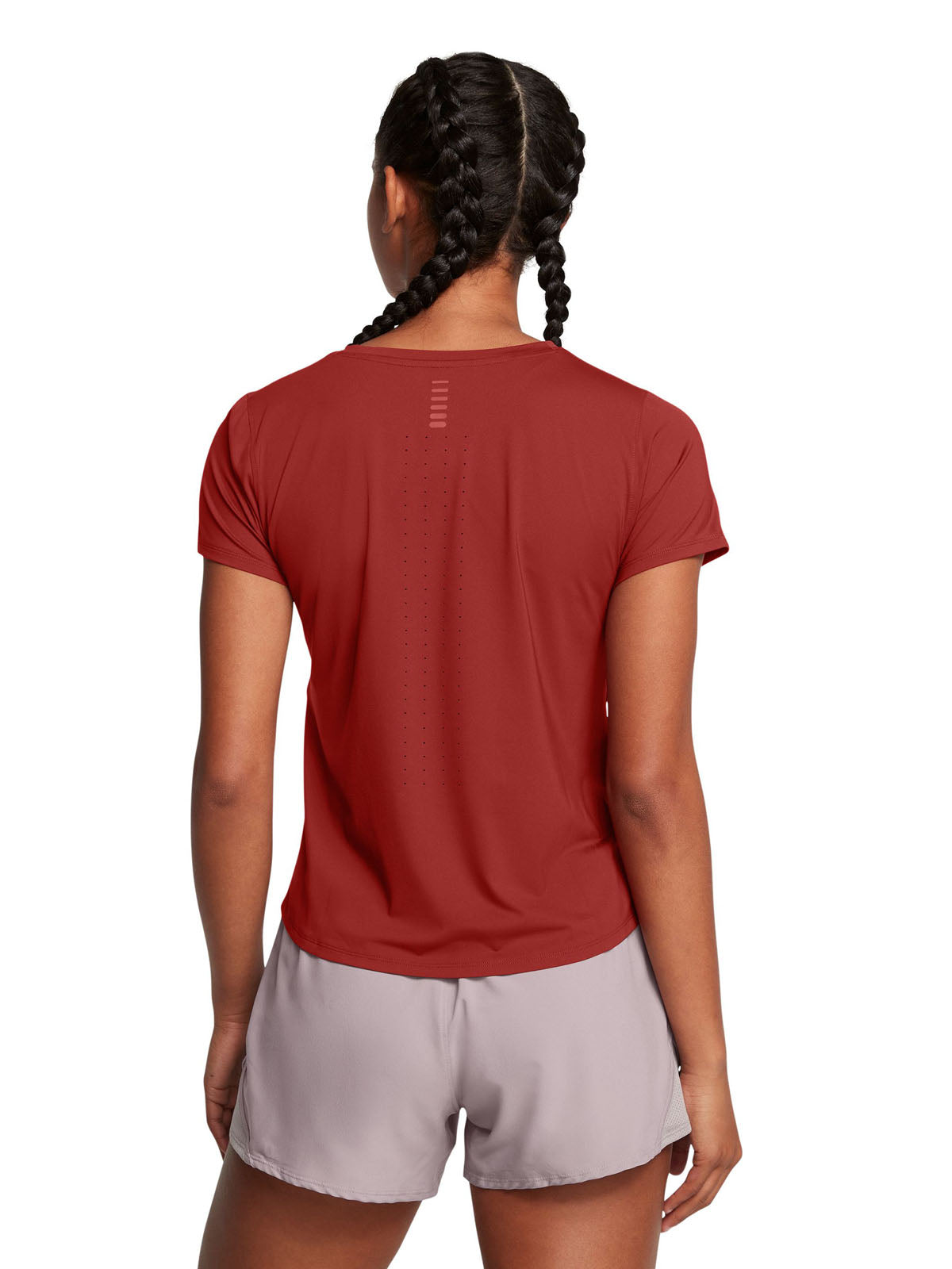 Polera manga corta UA Launch Elite para mujer