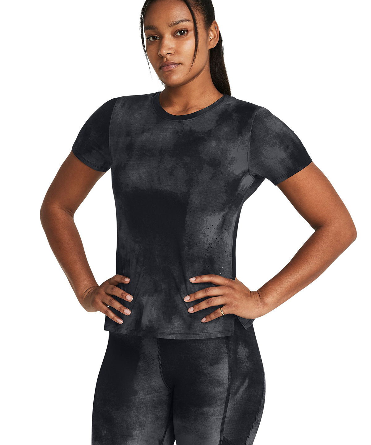 Polera manga corta UA Launch Elite para mujer