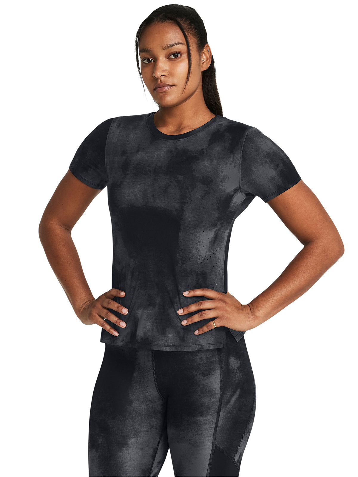 Polera manga corta UA Launch Elite para mujer