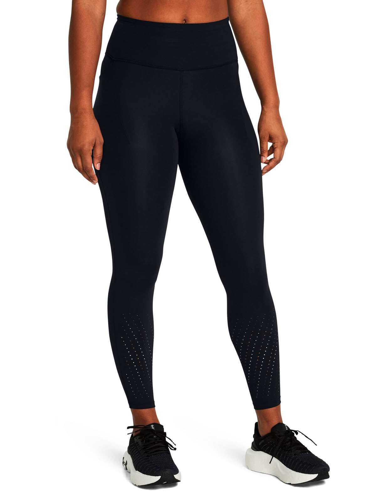 Calza Running para Mujer Launch Ankle Print Negro Under Armour