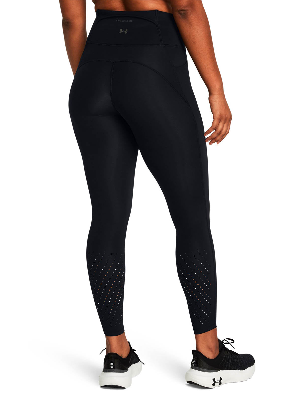 Calza Running para Mujer Launch Ankle Print Negro Under Armour