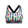 Sostén deportivo UA Crossback Mid Pride para mujer
