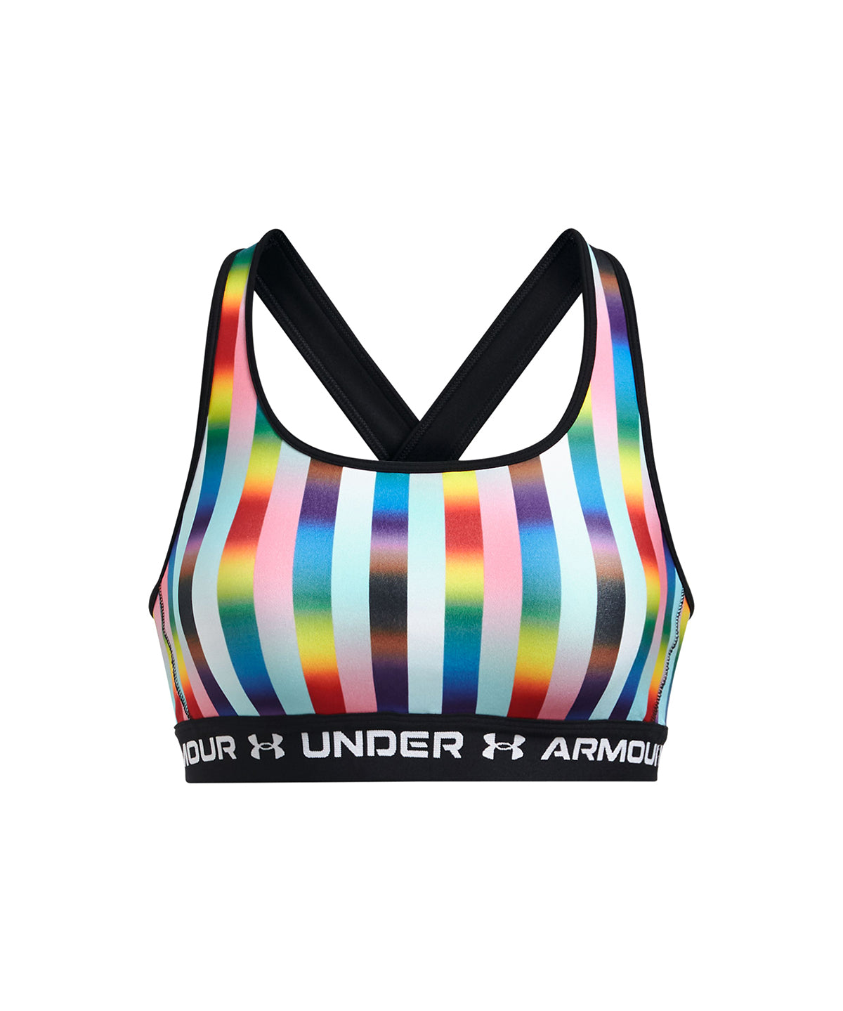 Sostén deportivo UA Crossback Mid Pride para mujer