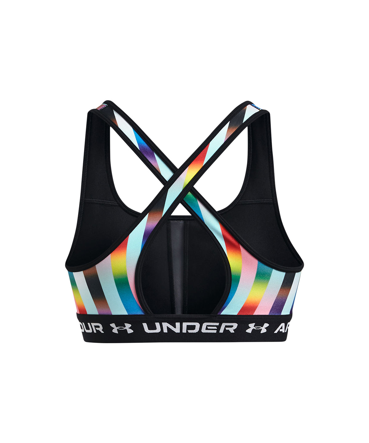 Sostén deportivo UA Crossback Mid Pride para mujer
