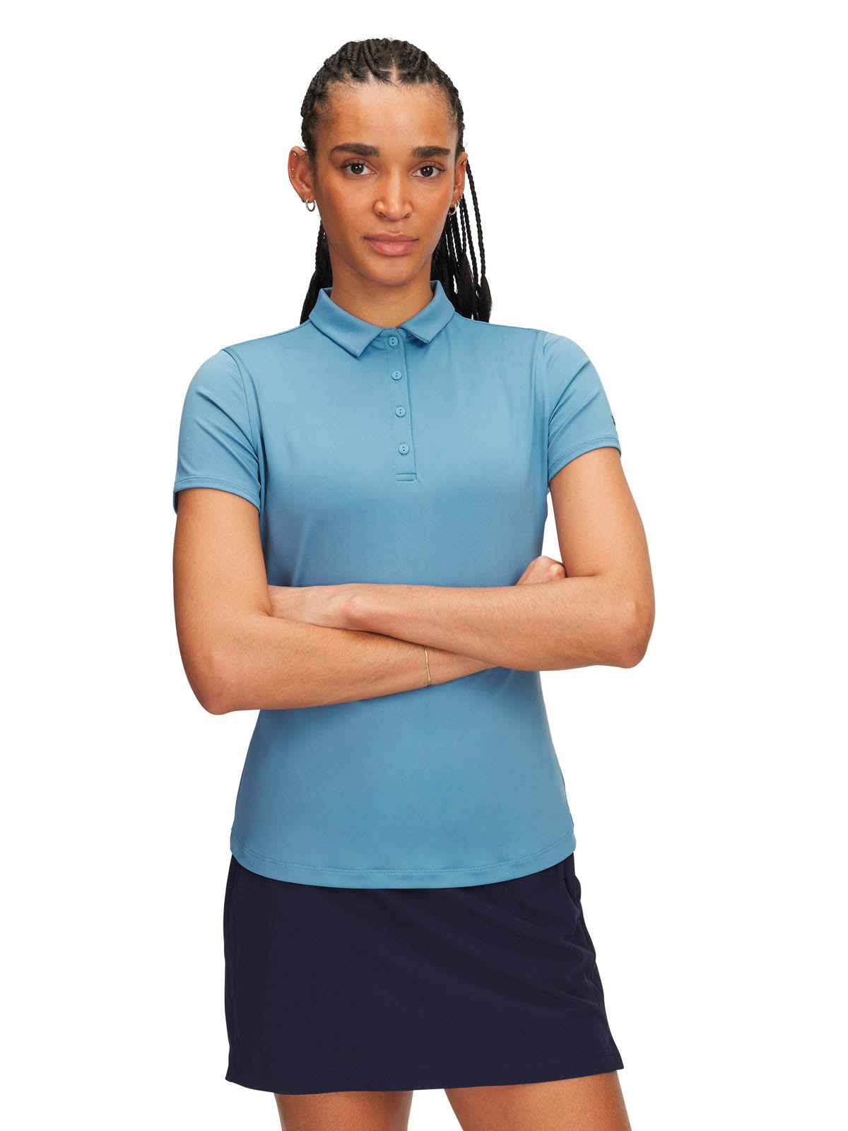 Polera manga corta de Golf para mujer Playoff azul Under Armour
