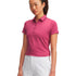 Polera manga corta de Golf para mujer Playoff rojo Under Armour