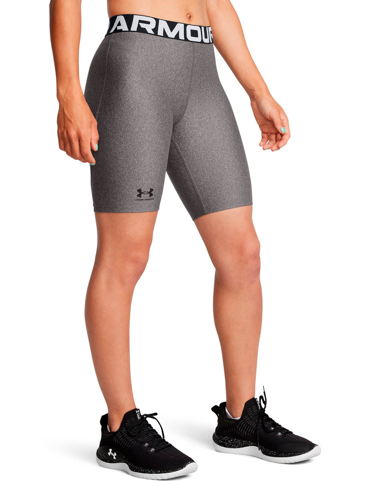 Calzas de entrenamiento para mujer HeatGear 8" gris Under Armour