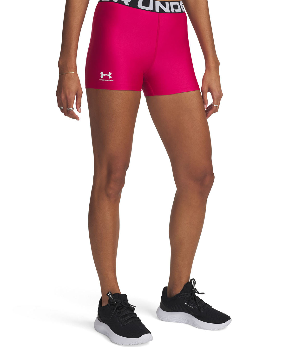 Calzas Heatgear shorty morado para mujer Under Armour