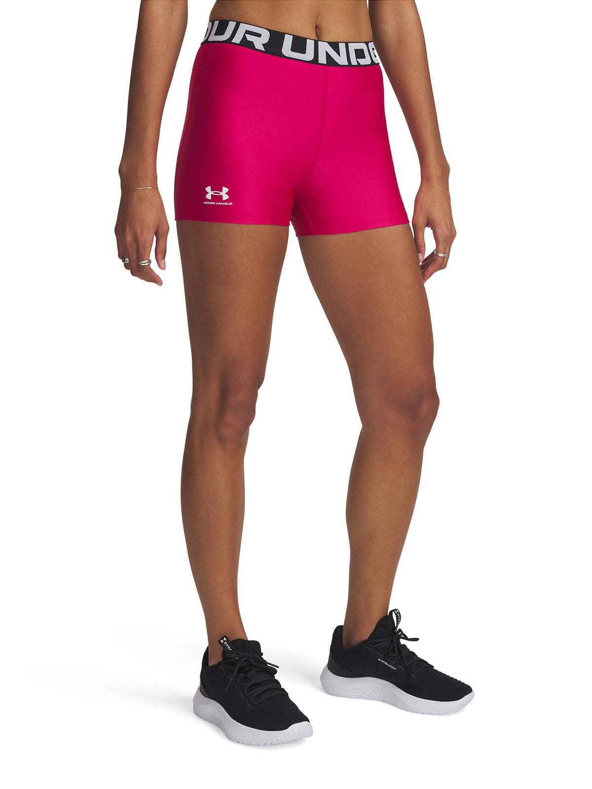 Calzas Heatgear shorty morado para mujer Under Armour