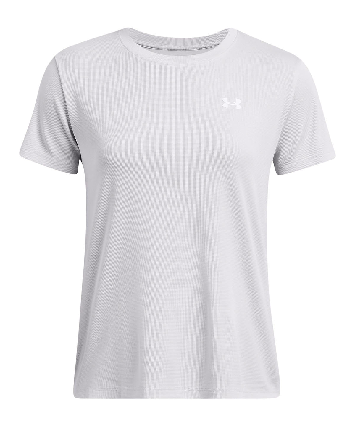Polera manga corta Under Armour tech gris para mujer