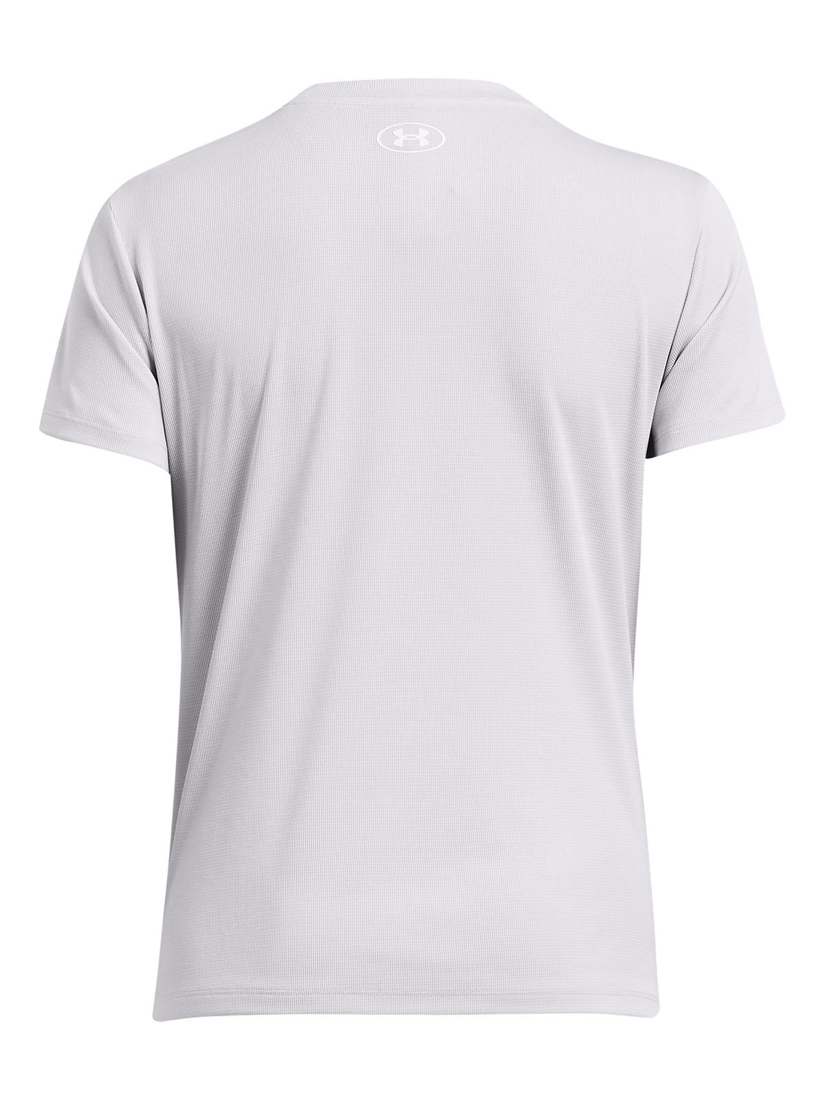 Polera manga corta Under Armour tech gris para mujer