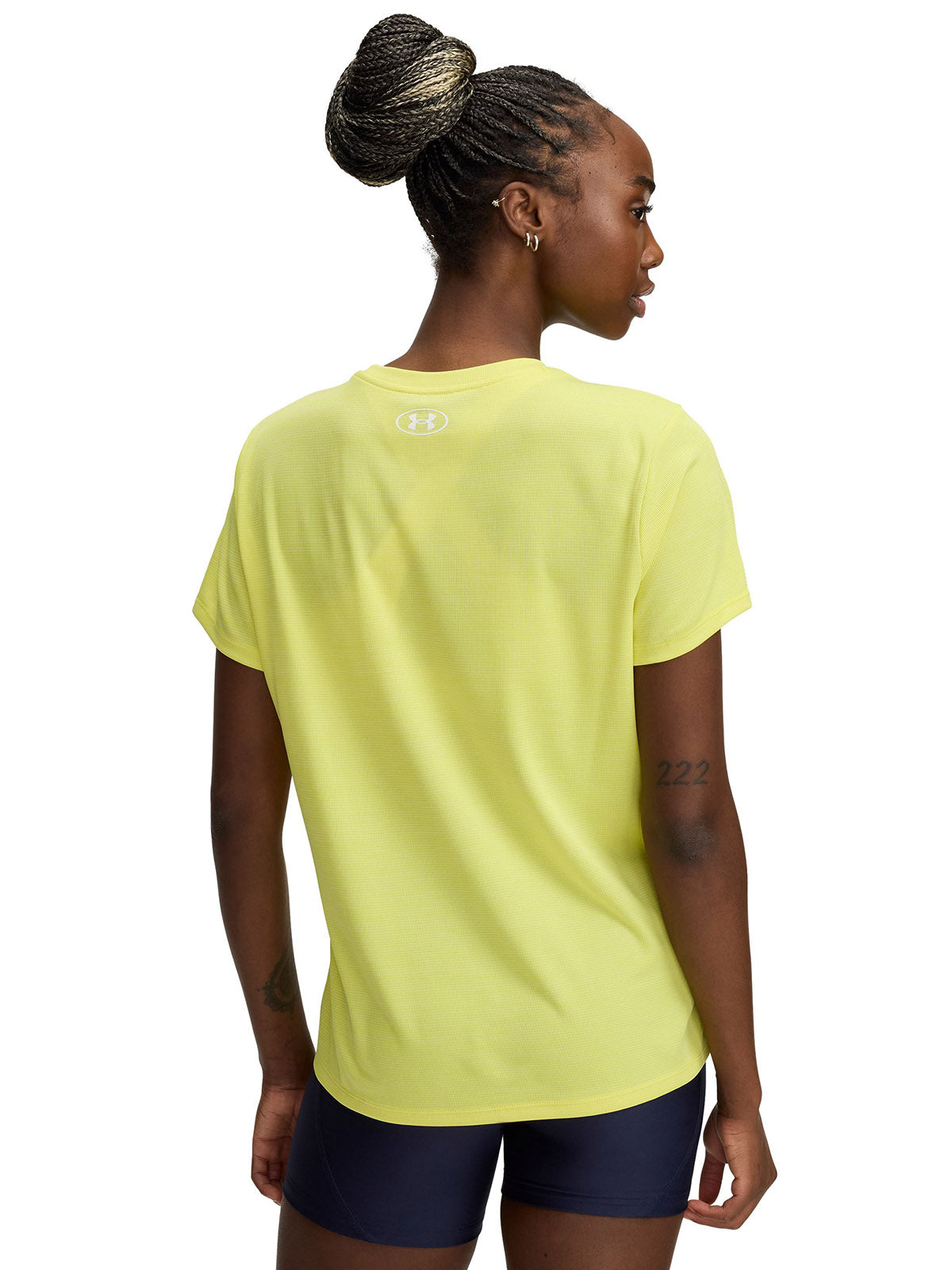 Polera manga corta Under Armour tech amarillo para mujer