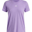 Polera manga corta Lifestyle para mujer Rival Core morado Under Armour