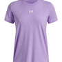 Polera manga corta Lifestyle para mujer Rival Core morado Under Armour