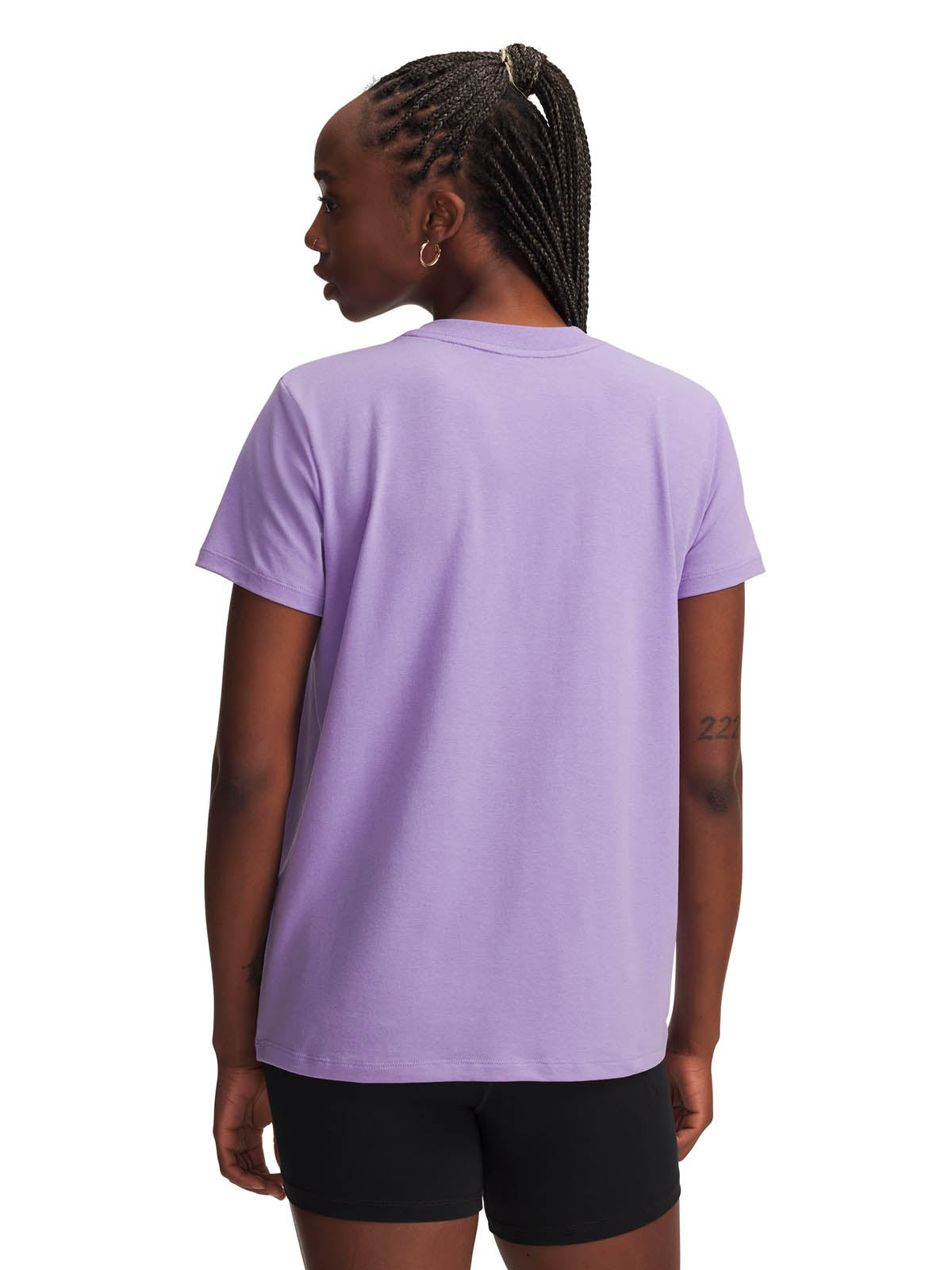 Polera manga corta Lifestyle para mujer Rival Core morado Under Armour