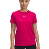 Polera manga corta Under Armour Rival core rosado para mujer